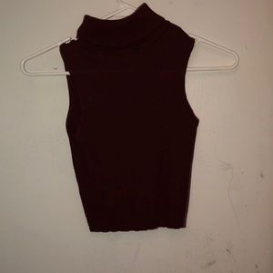 Turtle neck crop top